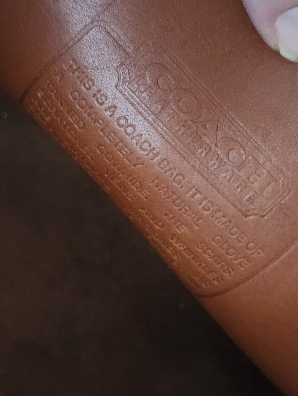 Vtg Coach Brown Leather Shoulder Bag - Picture 16 of 16